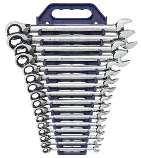 GEARWRENCH COMB REV-RATCHET/OE WRENCH MET 16pc SET