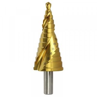 ALPHA 6MM-30MM GOLD SPIRAL FLUTE STEP DRILL