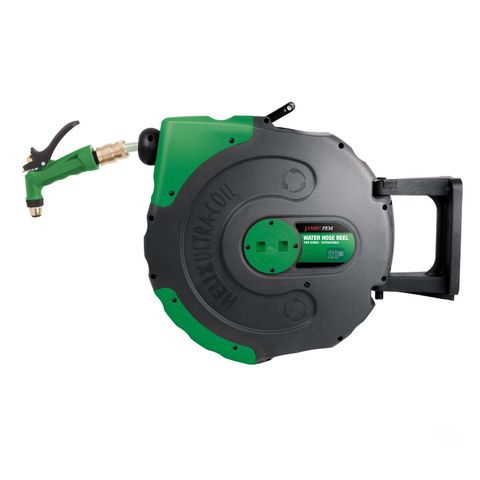 HOSE REEL WATER 1/2 x 20m AUTO LOCK/REWIND JAMEC PEM PRO SERIES