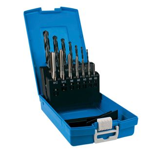 SUTTON TAP & DRILL SET 14pc M3,M4,M5,M6,M8,M10,M12 +TAPPING DRILLS