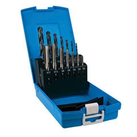 SUTTON TAP & DRILL SET 14pc M3,M4,M5,M6,M8,M10,M12 +TAPPING DRILLS