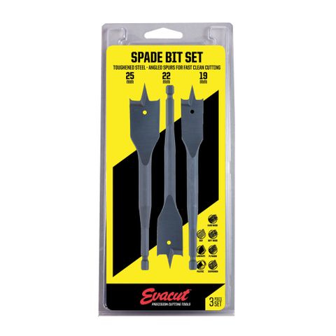 3PC SPADE BIT SET