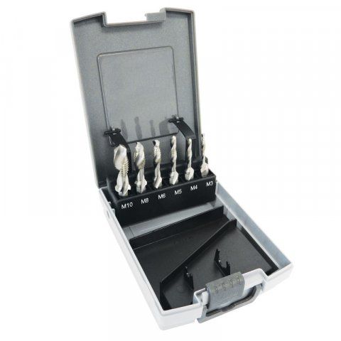 TUFF DRILL TAP SET 6pc M3,M4,M5,M6,M8,M10