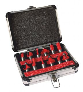 12 PC ROUTER BIT SET DART 1/2in