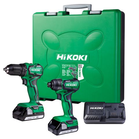 HIKOKI 18V BRUSHLESS COMPACT DRILL/ IMP DRVER KIT