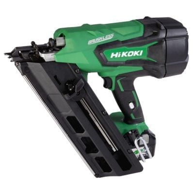 HIKOKI 18V GASLESS 90mm FRAMING NAIL GUN KIT w/CHARGER & BSL36A18 x2