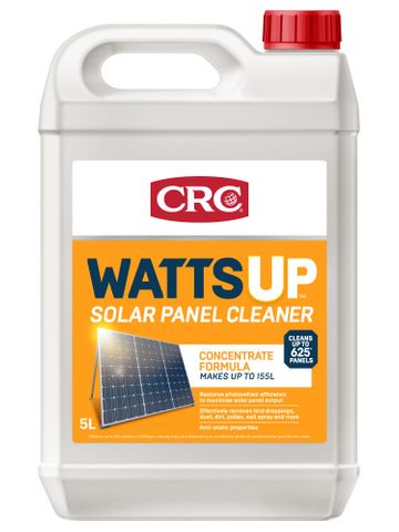 CRC WATTS UP SOLAR PANEL CLEANER 5L JERRY CAN