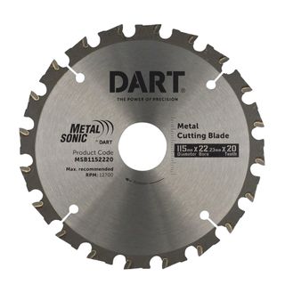 CUTTING BLADE METAL 115x22.23mm 20T METALSONIC DART