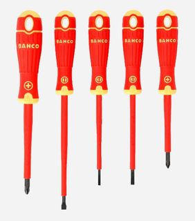 BAHCO 5pc SCREWDRIVER SET - INSULATED