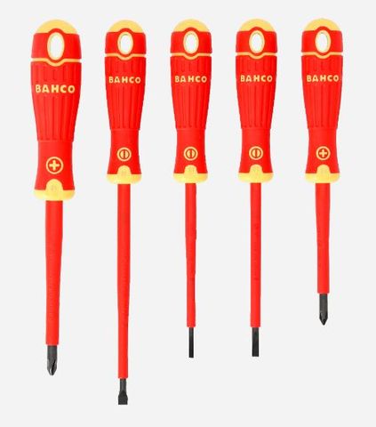BAHCO 5pc SCREWDRIVER SET - INSULATED