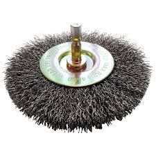 JOSCO BRUSH WHEEL CR 50X7.6 6.4mm HEX SPINDLE 0.30MM