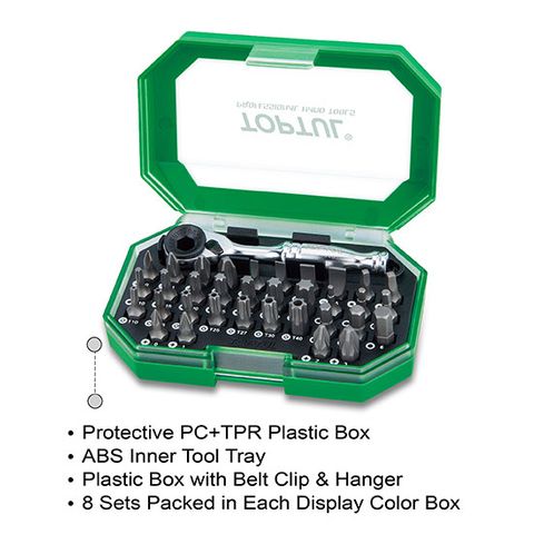 TOPTUL 35PC MINI  RATCHET  BIT SET