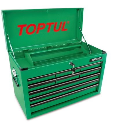TOPTUL 9 DRAWER GREEN TOOLBOX
