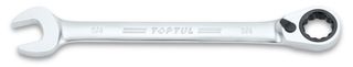 TOPTUL 3/8 COMB WRENCH SAE REV-RATCHET(72T 13deg)/OE SATIN PRO-SERIES