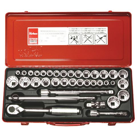 KOKEN 36 PC 1/2 DR  MET & IMP SOCKET SET