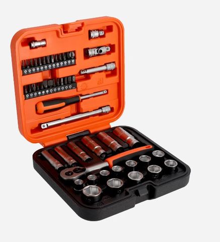 BAHCO 1/4 3/8 SOCKET & BIT SET 51PC