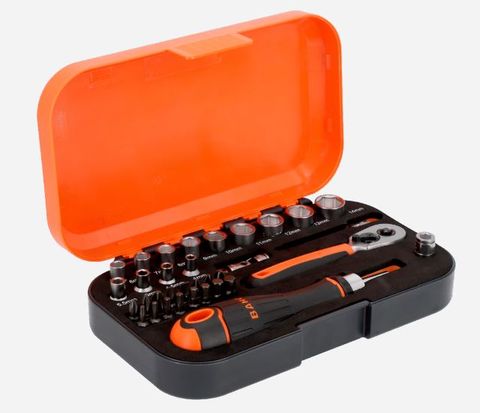 BAHCO 1/4 SOCKET & BIT SET 34PC