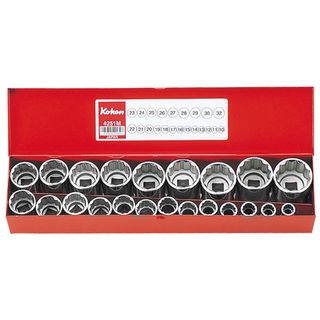 KOKEN 22 PC 1/2 DR  METRIC SOCKET ONLY SET