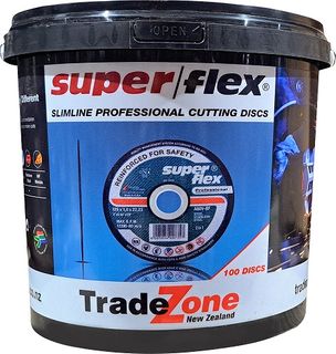 125x1.0x22.23mm CUT OFF WHEEL A60V 2IN1 PRO PK100TUB-BK SUPERFLEX #C/O#DISC