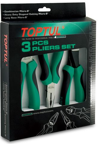 TOPTUL 3pc PLIER SET