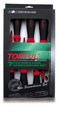 TOPTUL 7pc 1000V SCREWDRIVER SET