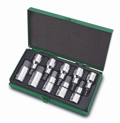 TOPTUL 1/2dr SOCKET HEX BIT 10pc SET