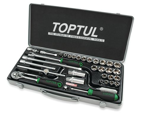 TOPTUL 33pc 3/8DR COMB SOCKET SET
