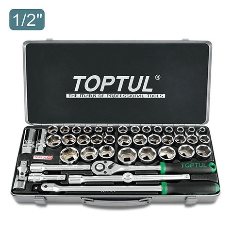 TOPTUL 1/2dr COMB SOCKET 43pc SET