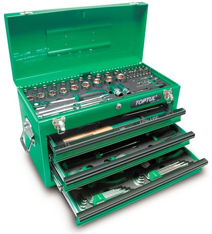 TOPTUL 99PC GREEN TOOL CHEST