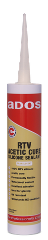 ADOS RTV SILICONE ACETIC CURE 310ml CARTRIDGE