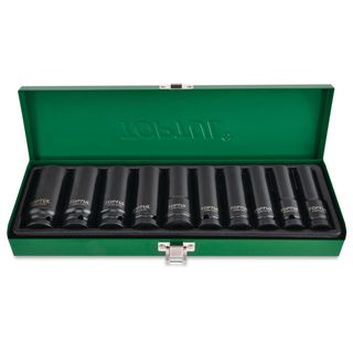 TOPTUL 10pc DEEP SOCKET SET