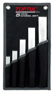 TOPTUL CHISEL RIBBED 5pc SET