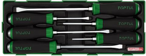 TOPTUL 6pc SCREWDRIVER SET FLAT/PH