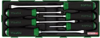 TOPTUL 6pc SCREWDRIVER SET FLAT/PH