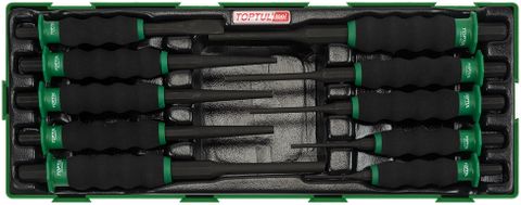 TOPTUL 10 PC SOFT GRIP CHISEL KIT