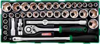 TOPTUL 1/2in SOCKET SET 38pc COMBO
