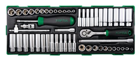 TOPTUL 54pc 1/4in COMBO SOCKET KIT