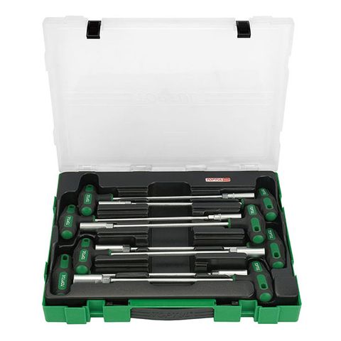 NUT DRIVER T-HANDLE 8pc SET TOPTUL