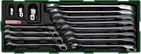 TOPTUL 15 PC REVERSE RATCHET WRENCH KIT