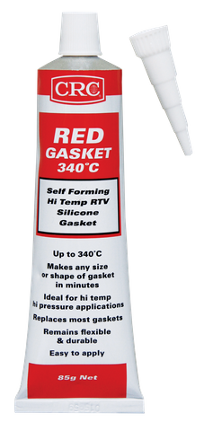 CRC RED 340C HI-TEMP RTV SILICONE GASKET 85g TUBE