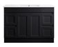 Sophie 1200 Matte BLACK Vanity
