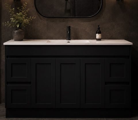 Sophie 1500 Matte BLACK Vanity
