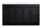 Sophie 1500 Matte BLACK Vanity