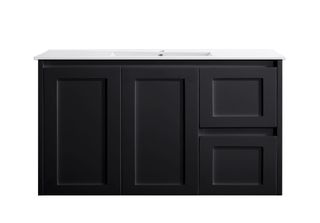Sophie 900 Matte BLACK Wall Hung Vanity