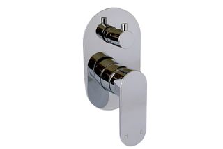 Bourdain Round Chrome Shower Mixer with Diverter