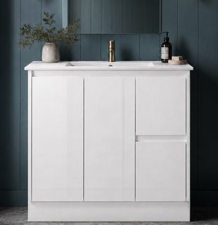 Jessica 900 Gloss White Vanity