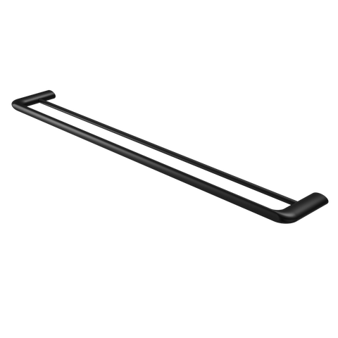 Elgin Double Towel Rail 800mm Matte Black