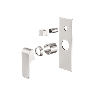 Elgin Shower Mixer With Divertor Trim Kits Only Brushed Nickel