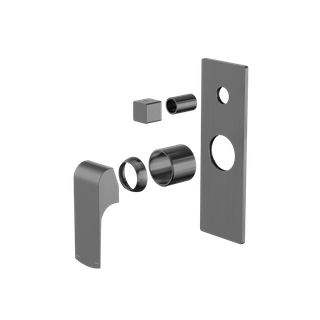 Elgin Shower Mixer With Divertor Trim Kits Only Gun Metal