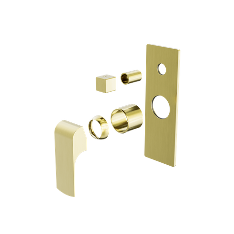 Elgin Shower Mixer With Divertor Trim Kits Only Brushed Gold